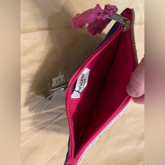 Ashley London Beaded Lobster Clutch Handbag Purse Summer Spring Exotic Fun NWT - Picture 3 of 4